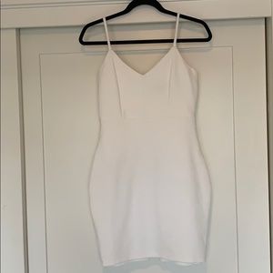 Lulu’s white mini dress